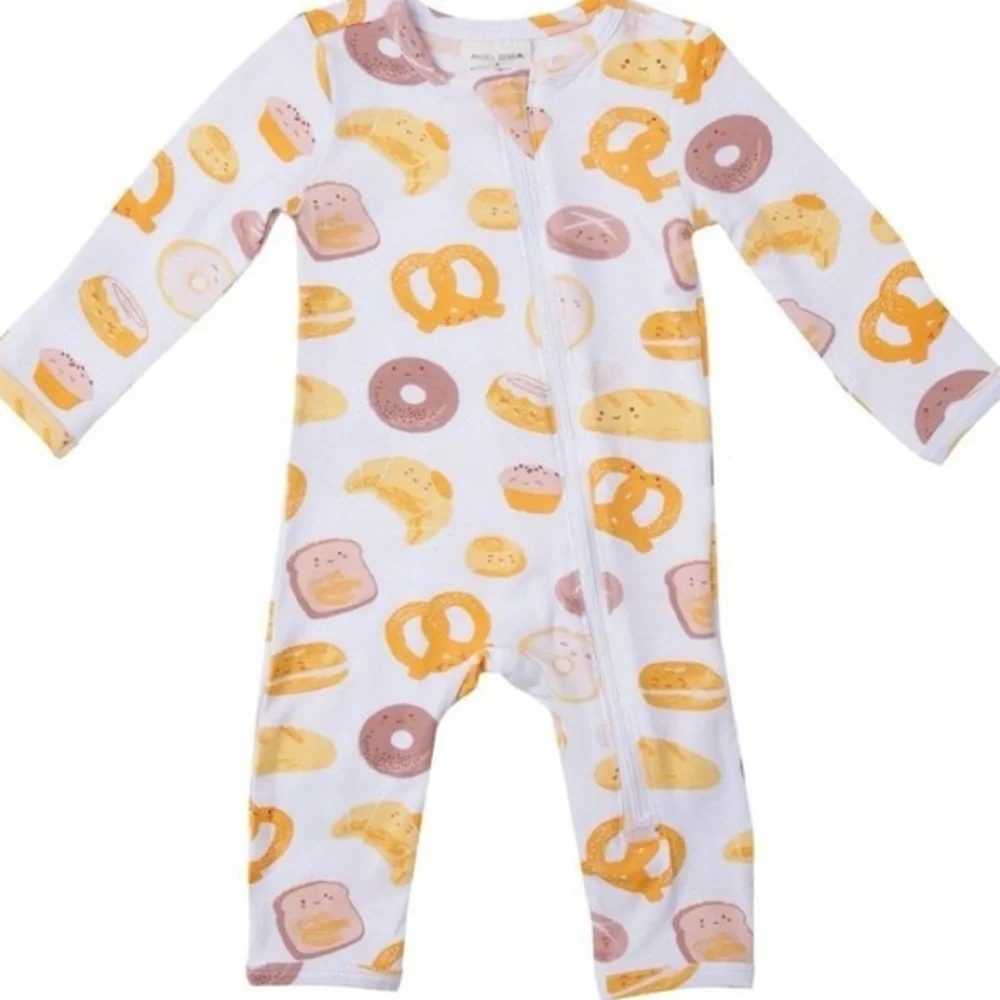 Spearmint x Angel Dear knotted breakfast print 3-6 Mnths